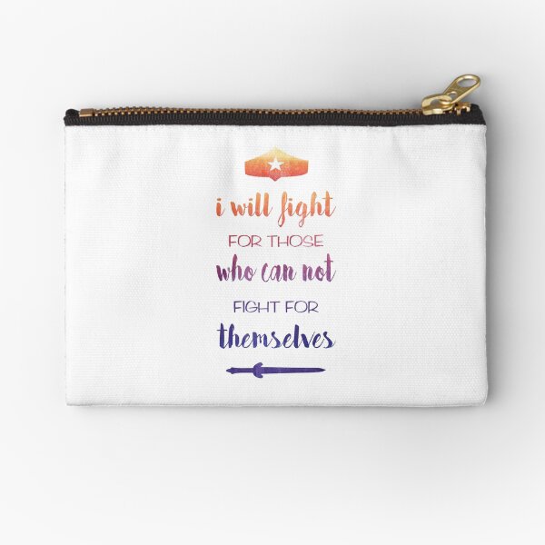 I Will Fight For Those Who Can Not Fight For Themselves Zipper Pouch