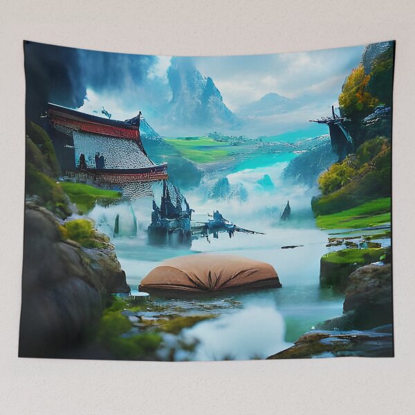 Item preview, Face With An Oriental Twist. Digital Transformation. WallsOfFame designed and sold by WallsOfFameAust.