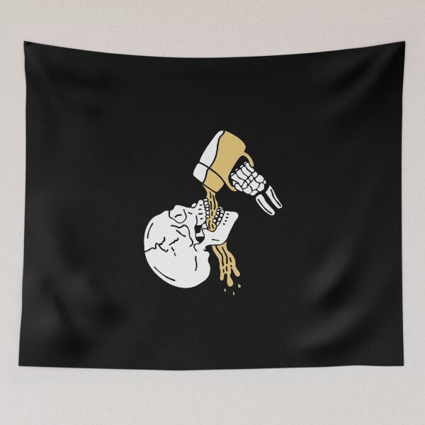 Item preview, Skeleton doing bottoms up with beer designed and sold by Arth1nker.