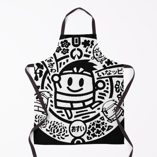 Item preview, Public service announcement cartoon on manhole in Japan - white designed and sold by mattraski.