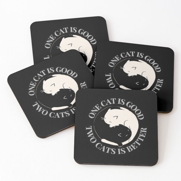 Item preview, Cat Purrfect TwoCats YingYang Classic Funny designed and sold by kubix81.