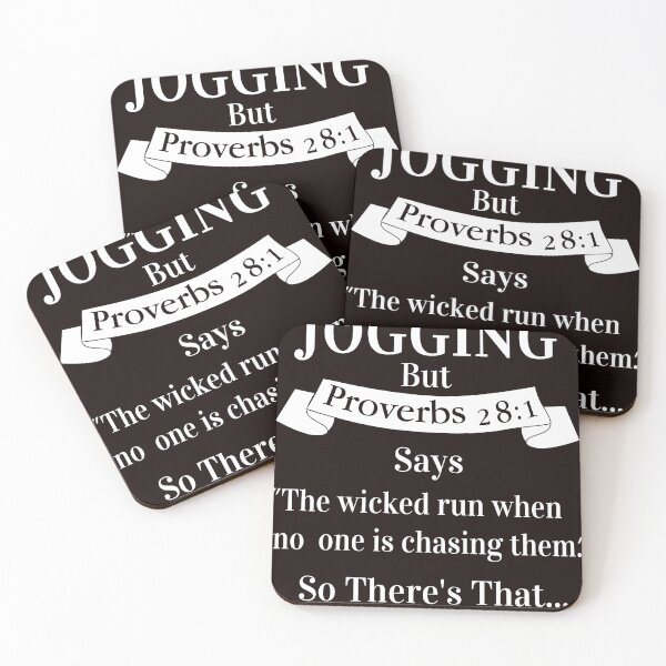 Item preview, I Wanted To Go Jogging But Proverbs 281 Says designed and sold by ginnydahngren8.