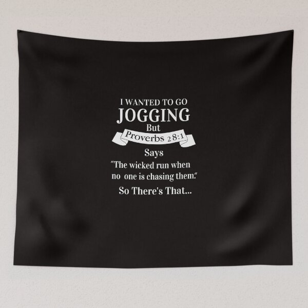 Item preview, I Wanted To Go Jogging But Proverbs 281 Says designed and sold by ginnydahngren8.