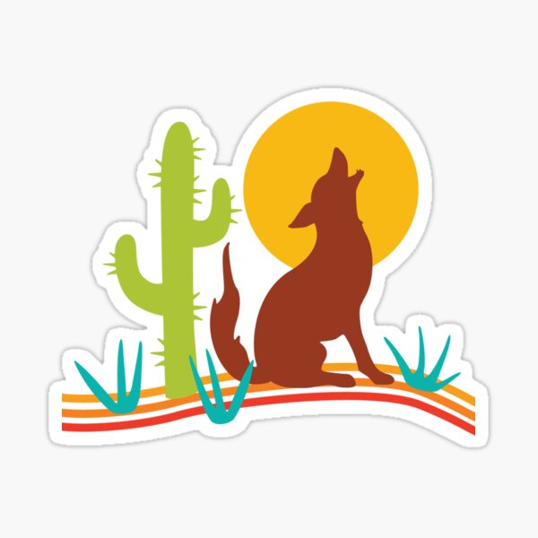 Southwest Coyote Sticker