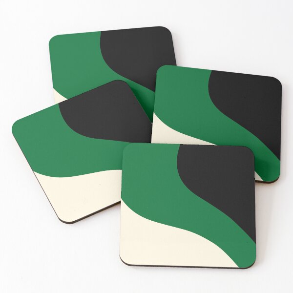Item preview, Simple Waves - Green, Cream and Black designed and sold by LAEC-Shop.