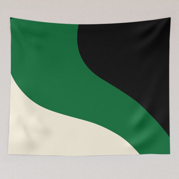 Item preview, Simple Waves - Green, Cream and Black designed and sold by LAEC-Shop.
