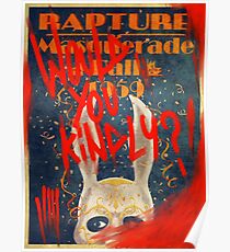 Rapture Masquerade Ball 1959 - Bioshock würden Sie freundlich? Grusel Poster