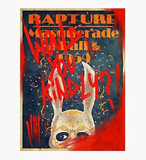 Rapture Masquerade Ball 1959 - Bioshock Would You Kindly? Horror Photographic Print