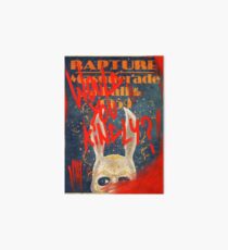 Rapture Masquerade Ball 1959 - Bioshock Would You Kindly? Horror Art Board