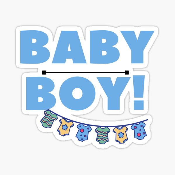 Baby Boy Sticker for Sale by MindsetDesign