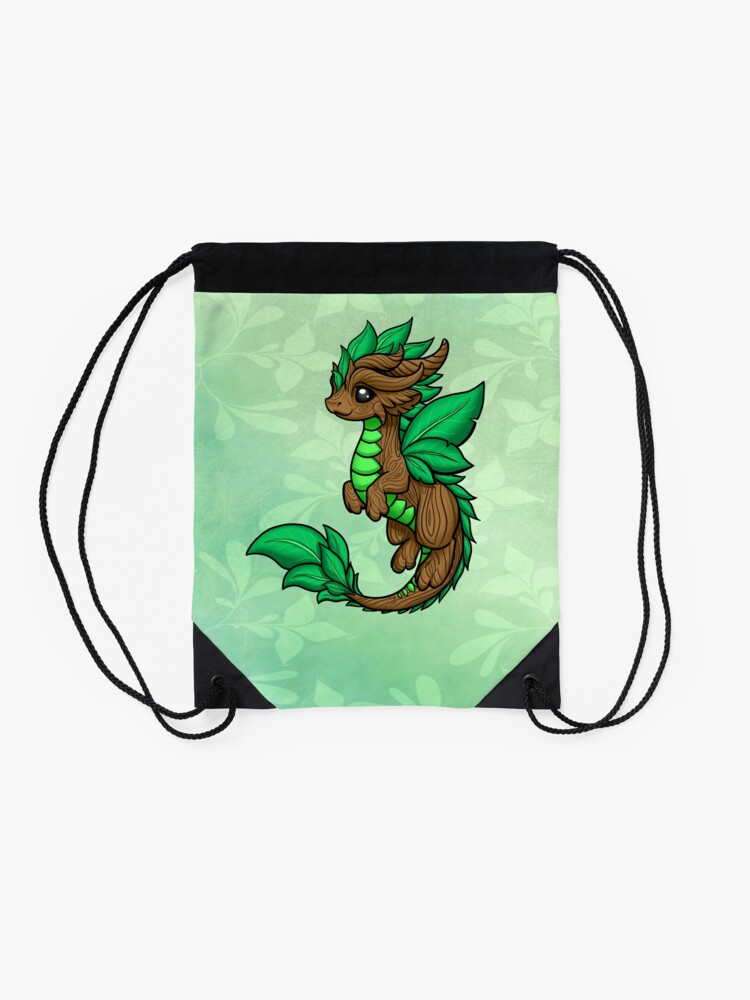Alternate view of Earth Dragon Drawstring Bag