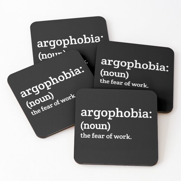 Item preview, agoraphobia (noun): the fear of work designed and sold by Eriksonshop.
