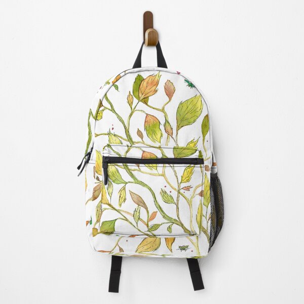 Item preview, Fall Leaves and Bugs - Watercolor Foliage in Autumn Colors designed and sold by AlicjaCurioseur.