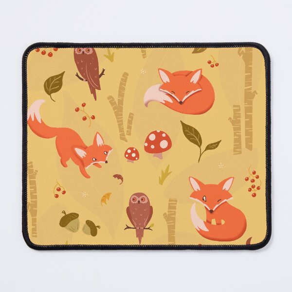 Item preview, Woodland foxes and owls designed and sold by LeahIngledew.