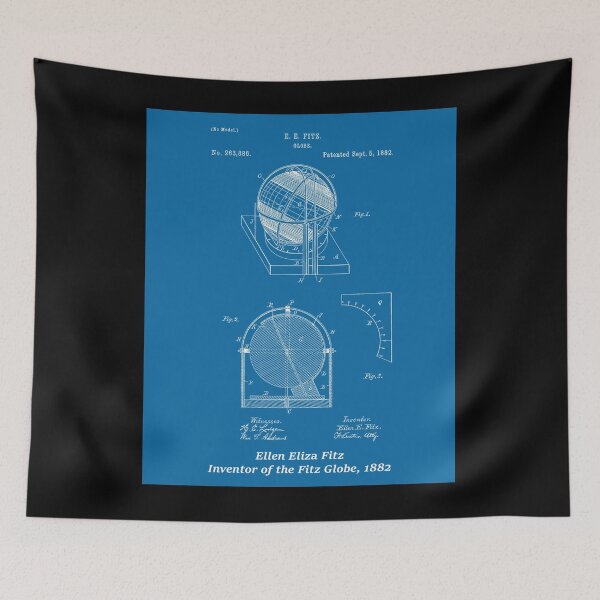 Item preview, Fitz Globe, Ellen Eliza Fitz, Inventor Poster designed and sold by kiszkalabr.