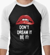 Die Rocky Horror Picture Show Rote Lippen Träumen Sie nicht davon Baseballshirt für Männer
