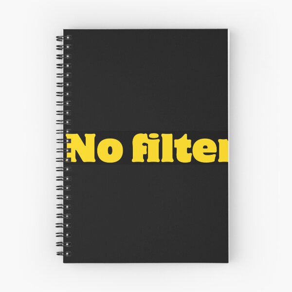 Item preview, No Filter Yellow Lettering designed and sold by bipolarvirgoart.