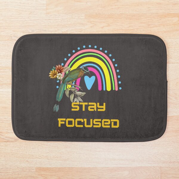Item preview,  Stay Focused Rainbow Quote designed and sold by Lorify.