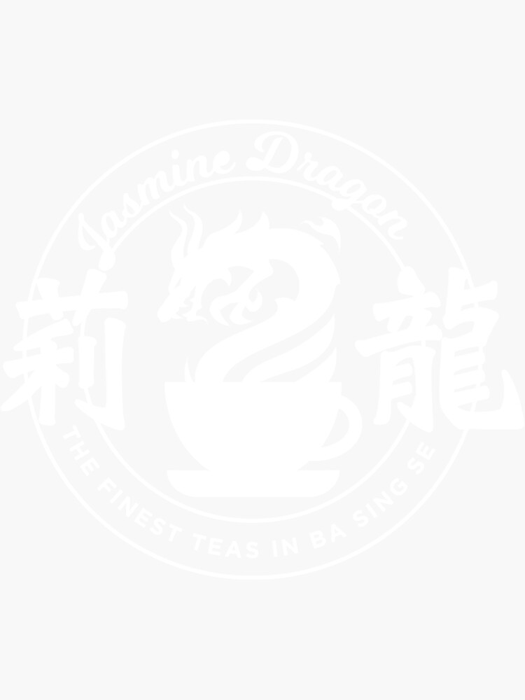 "Jasmine Dragon Ba Sing Se White Essential " Sticker for Sale by