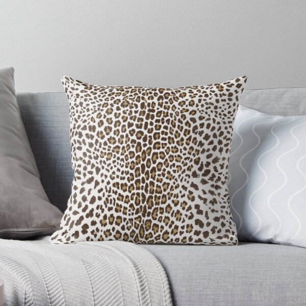 Leopard Fur Pillow, Springbok Skin 16x16 40x40cm For Sale at 1stDibs