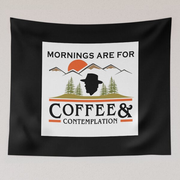 Item preview, Mornings Are For Coffee And Contemplation Poster designed and sold by mcdunnburryv.
