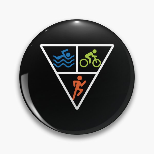 Artikelvorschau, Triathlon-Dreieck-Schwimmen-Fahrrad-Lauf Triathlete-Aufkleber entworfen und verkauft von opheimbyrneh.