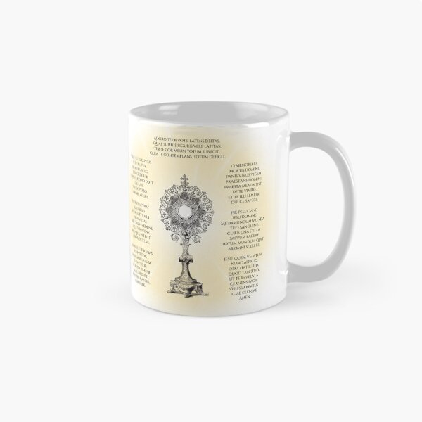 Item preview, Adoro Te Devote by Thomas Aquinas designed and sold by CatholicSwag.