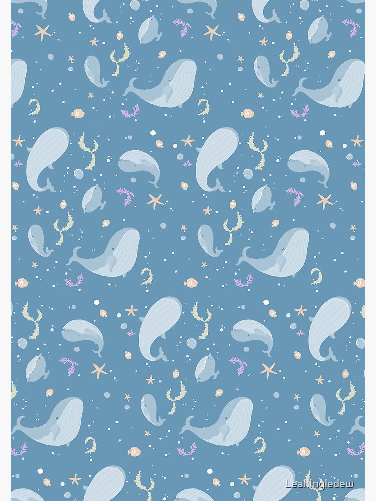 Thumbnail 3 of 3, Journal, Under the sea whale pattern designed and sold by LeahIngledew.