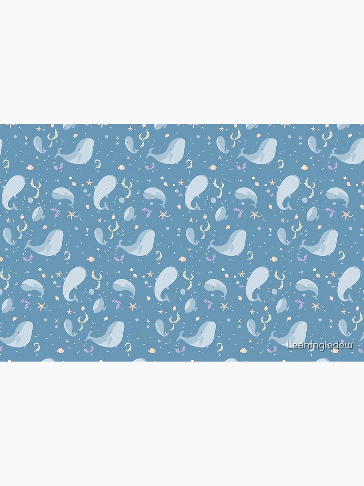 Thumbnail 2 of 2, Laptop Sleeve, Under the sea whale pattern designed and sold by LeahIngledew.
