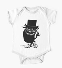 Babadook Likes Bicycle Short Sleeve Baby One-Piece
