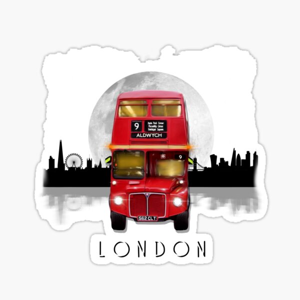 London Bus Vehicle Motor Art Decal Sticker Picture Poster Decorate London Bus Vehicle Motor Art Decal Sticker Picture Poster Decorate