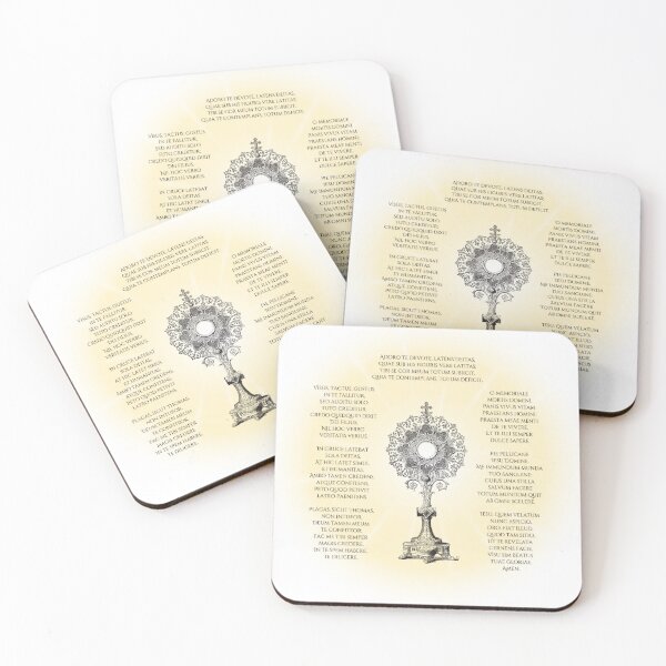 Item preview, Adoro Te Devote by Thomas Aquinas designed and sold by CatholicSwag.