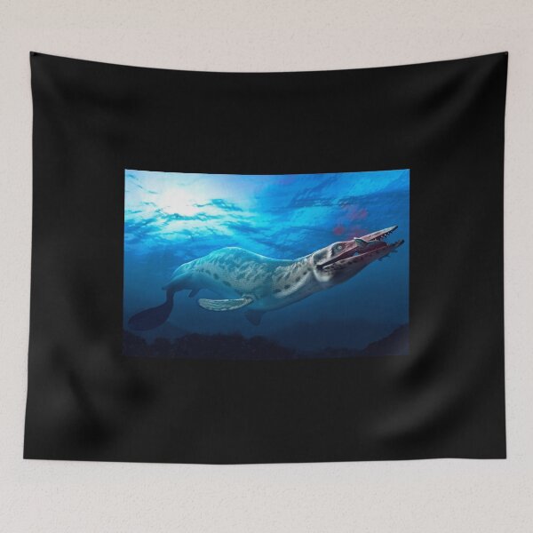 Item preview, Mosasaur With Prey Poster designed and sold by mcdunnburryv.