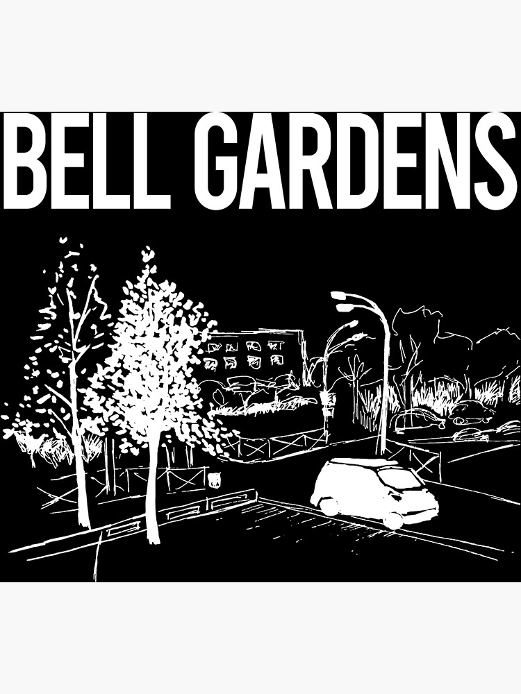 "Street Sketch Bell Gardens" Poster for Sale by helene2kdt Redbubble