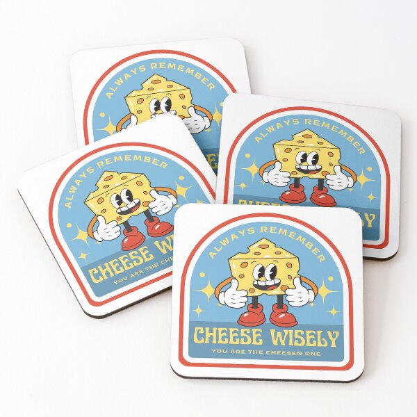 Item preview, Cheese Wisely Vintage Cartoon Cheese Man designed and sold by maikamess.