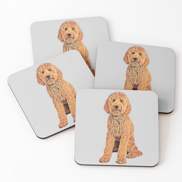 Item preview, Red Goldendoodle Sticker designed and sold by MameDesign.