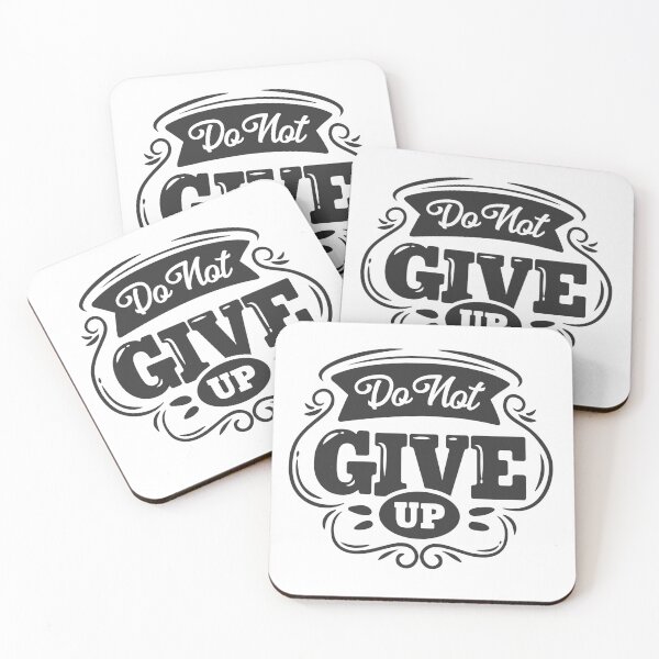 Item preview, never give up designed and sold by designsmaster99.