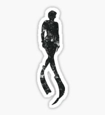 Freediver Freediving Underwater Sticker