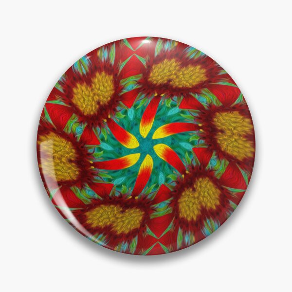 Item preview, Red sunflower pattern designed and sold by Patternflower.