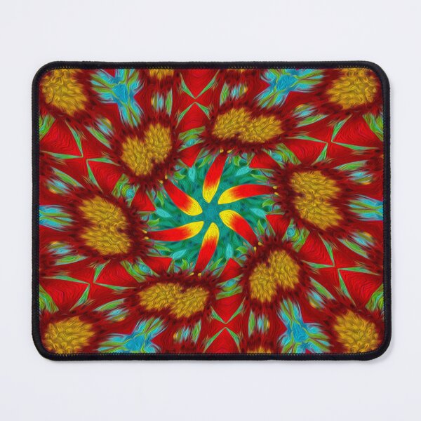 Item preview, Red sunflower pattern designed and sold by Patternflower.
