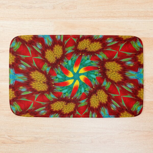 Item preview, Red sunflower pattern designed and sold by Patternflower.