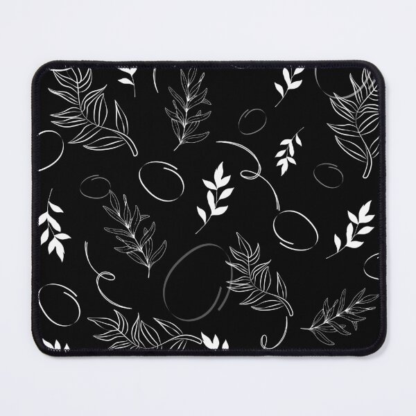 Item preview, Black and white foral pattern designed and sold by NUSUSDREAM.