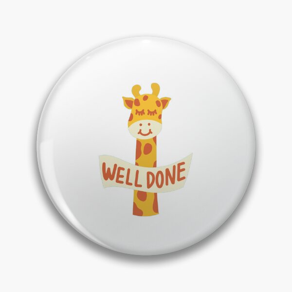 Item preview, Cute well done giraffe reward sticker  designed and sold by Stickerxblossum.