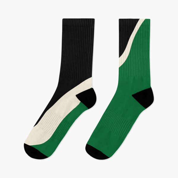 Item preview, Simple Waves 3 - Green, Cream and Black designed and sold by LAEC-Shop.