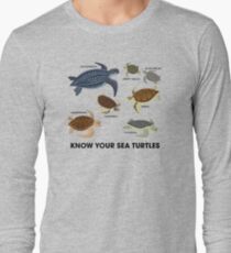 Know Your Sea Turtles Long Sleeve T-Shirt