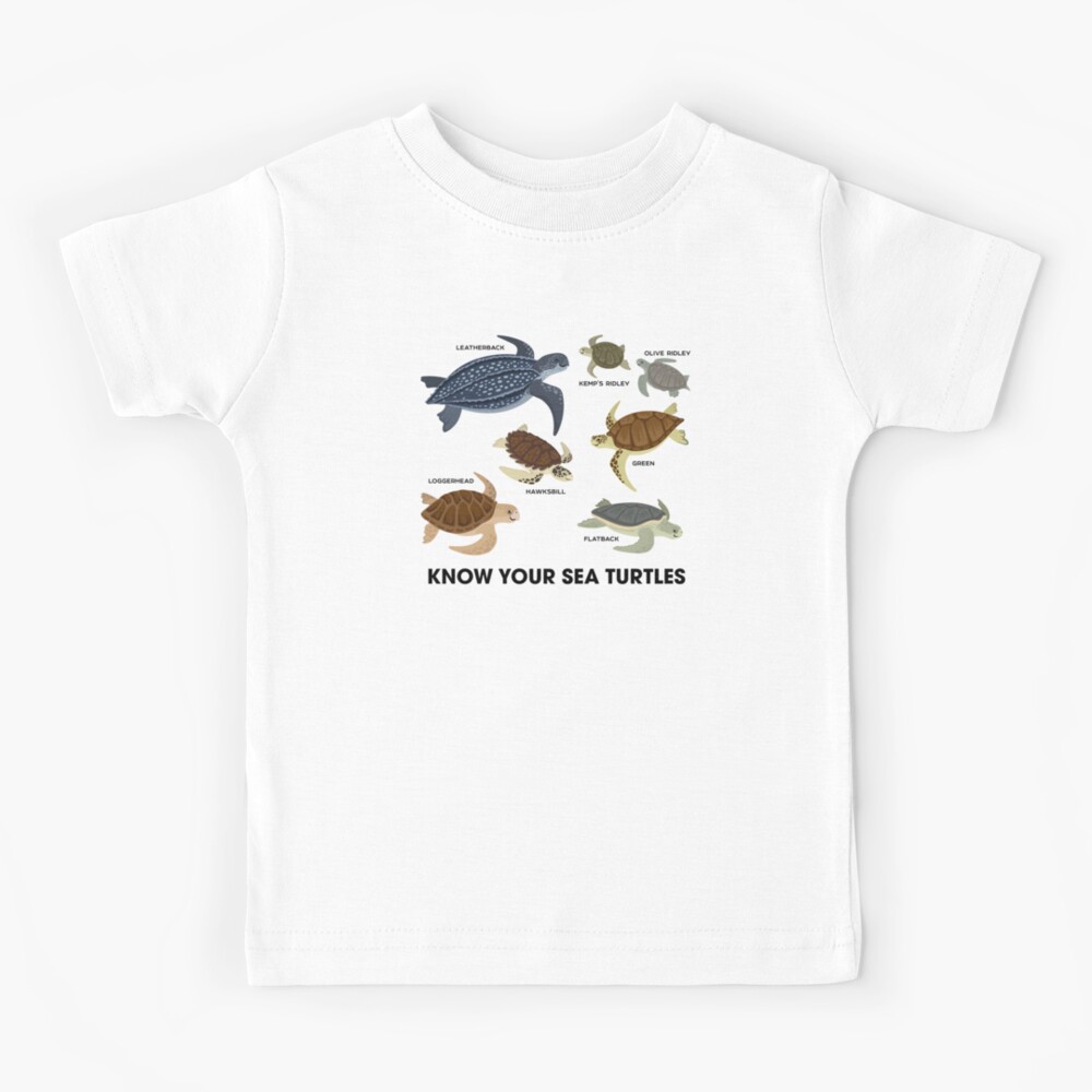 Know Your Sea Turtles Kids T-Shirt