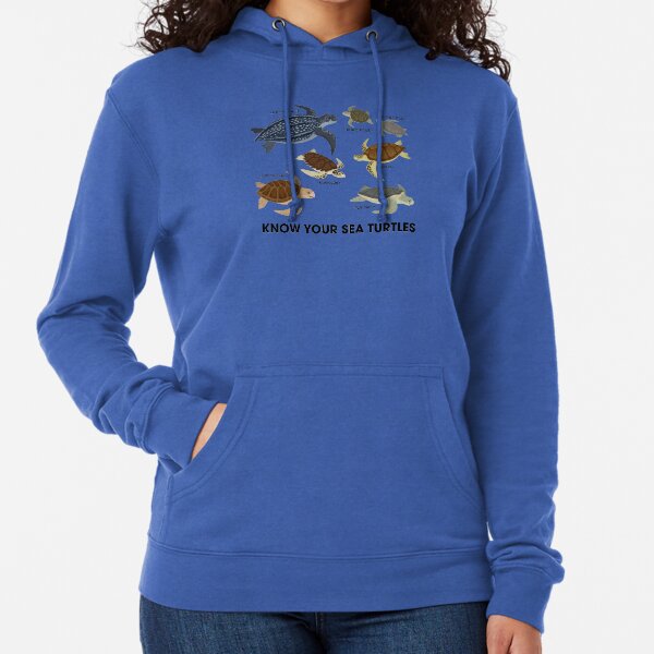 Know Your Sea Turtles Lightweight Hoodie