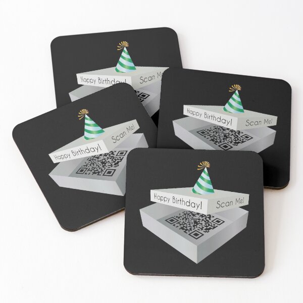 Item preview, Happy Birthday The Office animated link QR Code Hat designed and sold by hign.