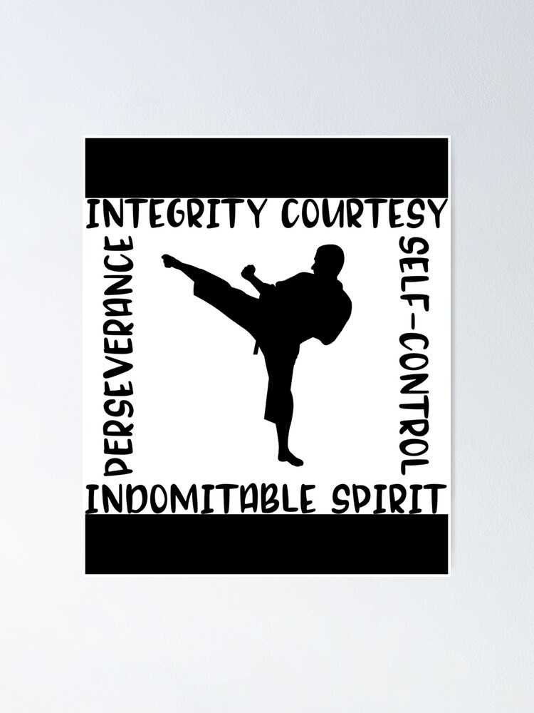 &ldquo;Five Tenets of Taekwondo Poster&rdquo; Poster for Sale by kiszkalabr | Redbubble