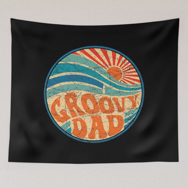 Item preview, Mens Groovy Dad 70s Aesthetic Nostalgia 1970's Hippie Dad Retro designed and sold by smoothcricketer.